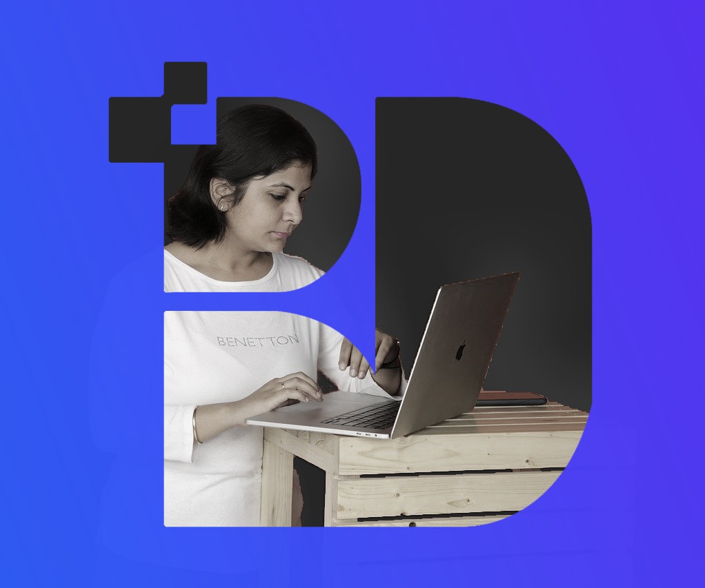 Respo digital icon with website development shadow