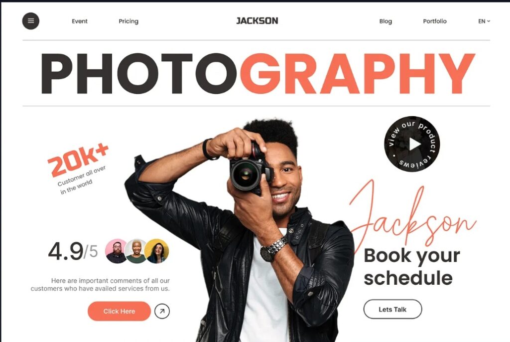 Website Builders for Photographers
